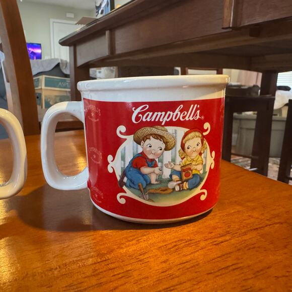 Vintage Campbell's Kids Soup Coffee Set of 2 Mugs Collectible - Picture 8 of 13